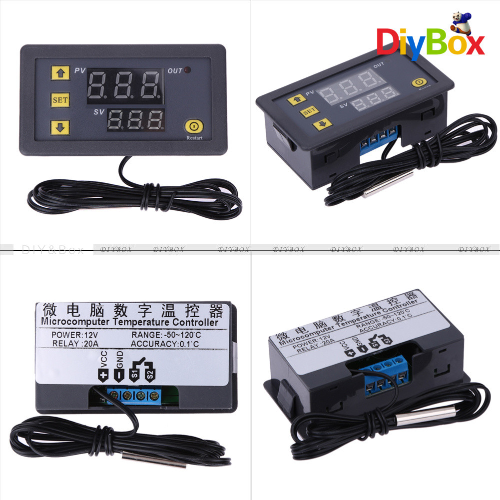 W3230 12V Digital LCD Thermostat Temperature Controller Meter Regulator 20A