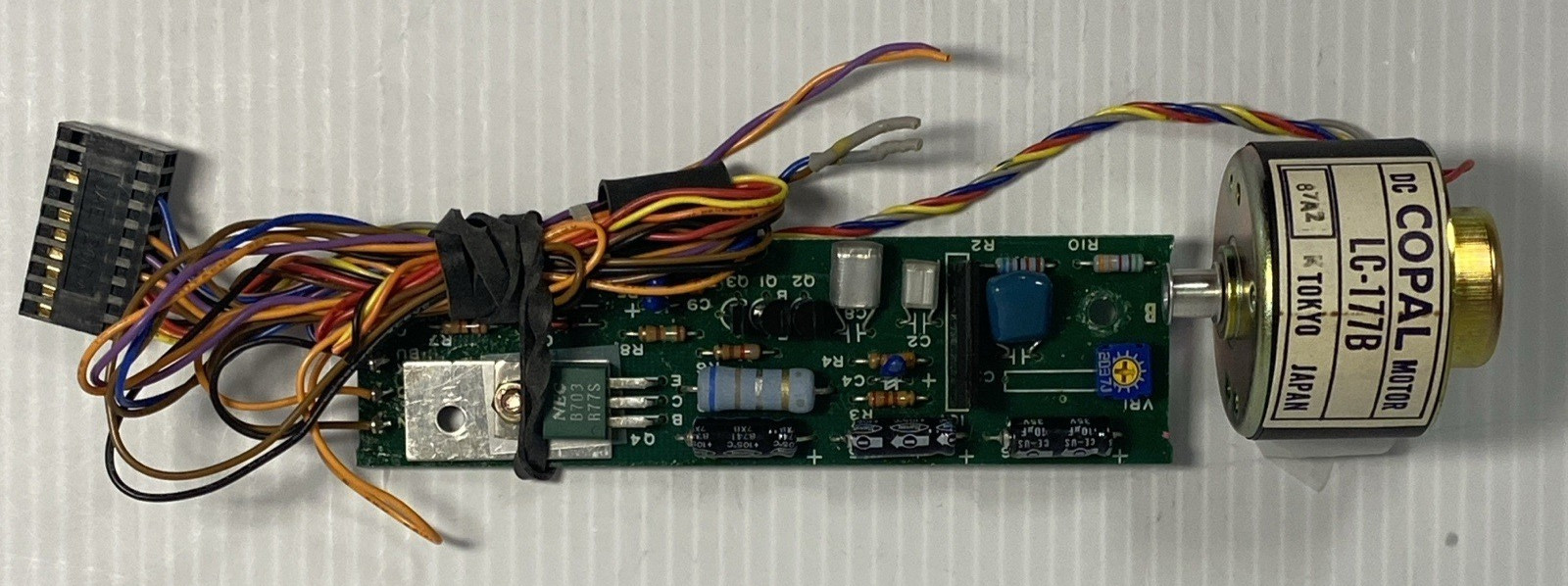 Vintage Apple II Disk II Analog Motor Controller Card + UniDisk LC‑177B Stepper