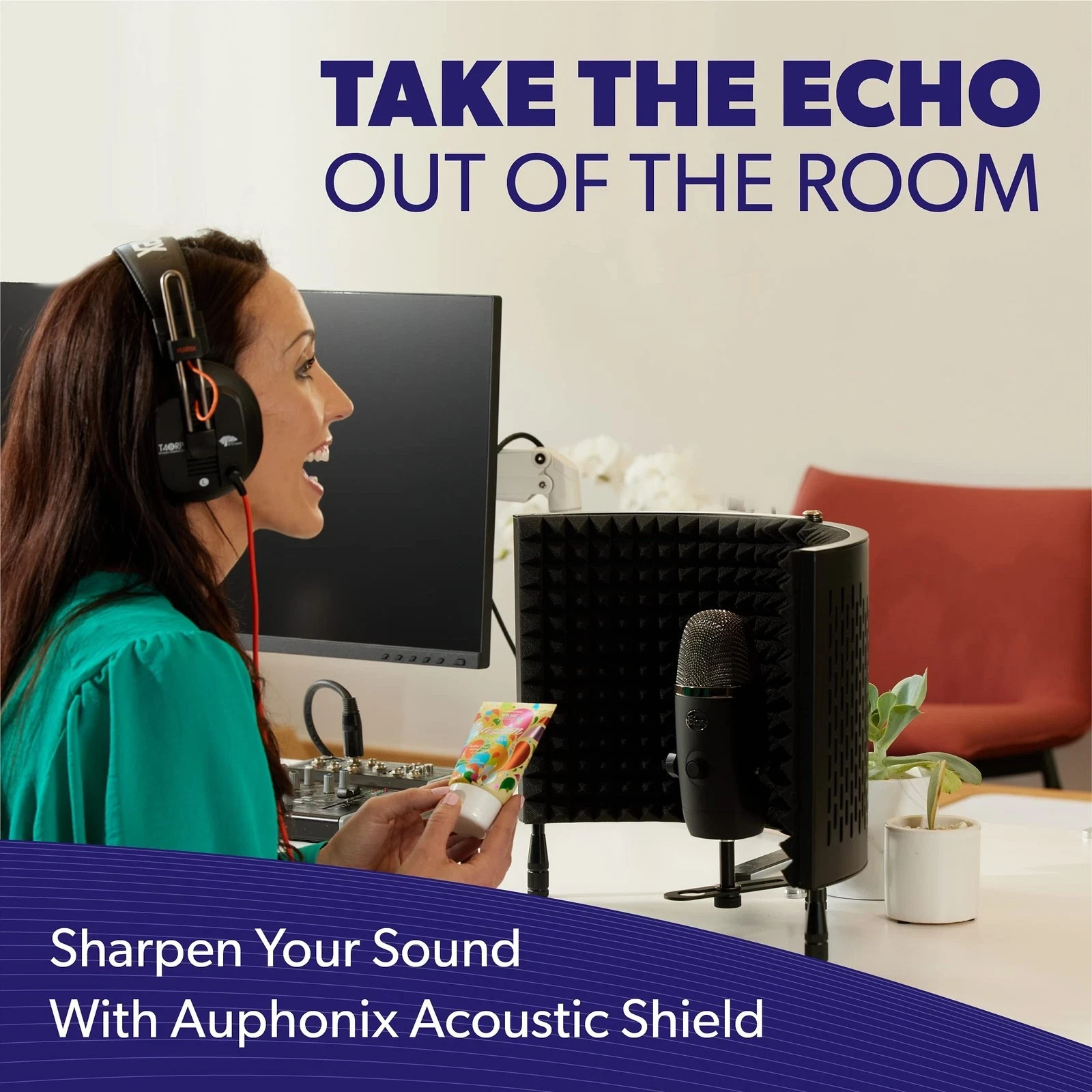 PRO Isolation Shield - Microphone Reflection Filter for Recording - Mic Studi