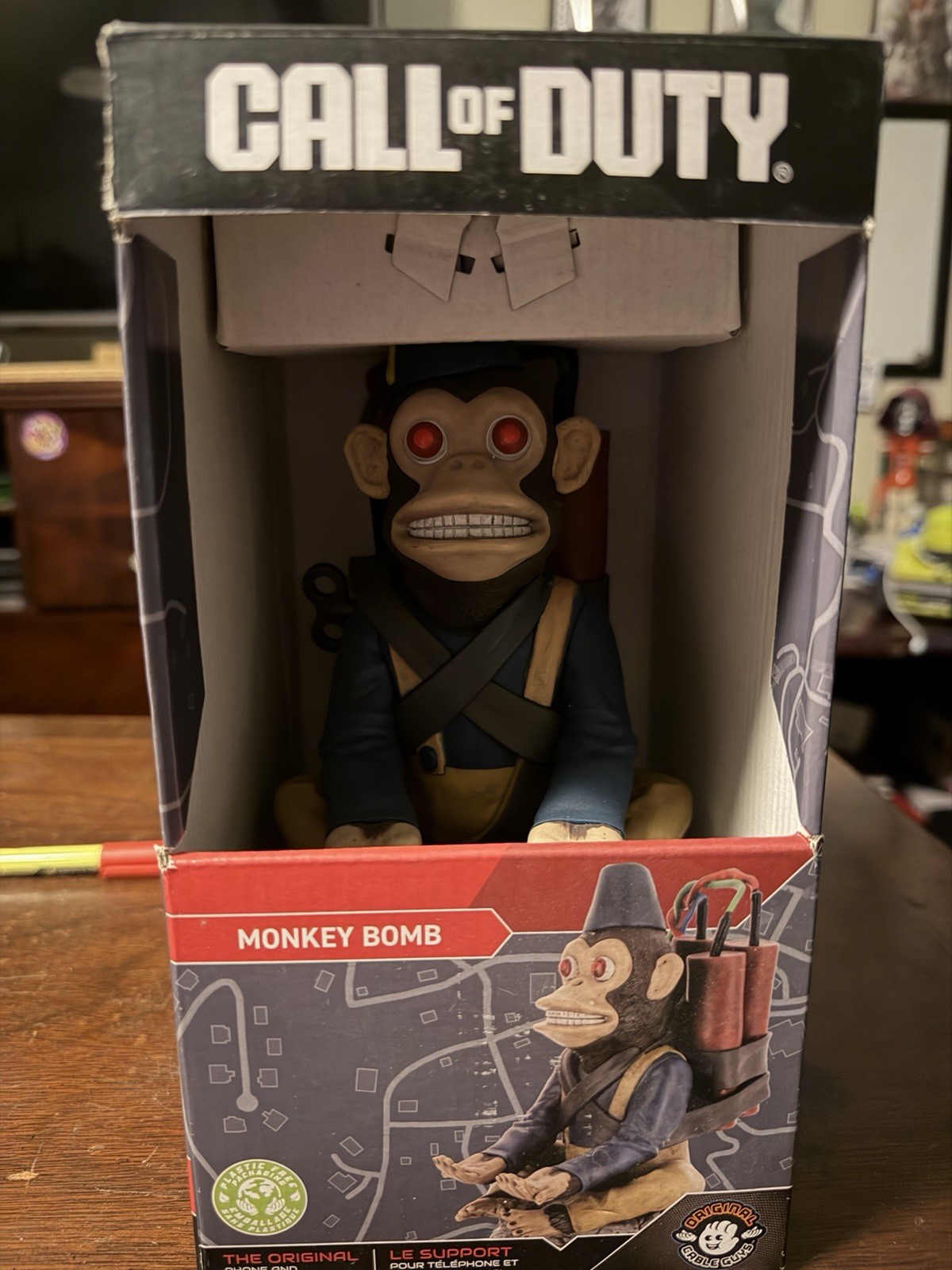 Monkey Bomb Black Ops Zombies Cable Guy Call of Duty Controller/Phone Holder
