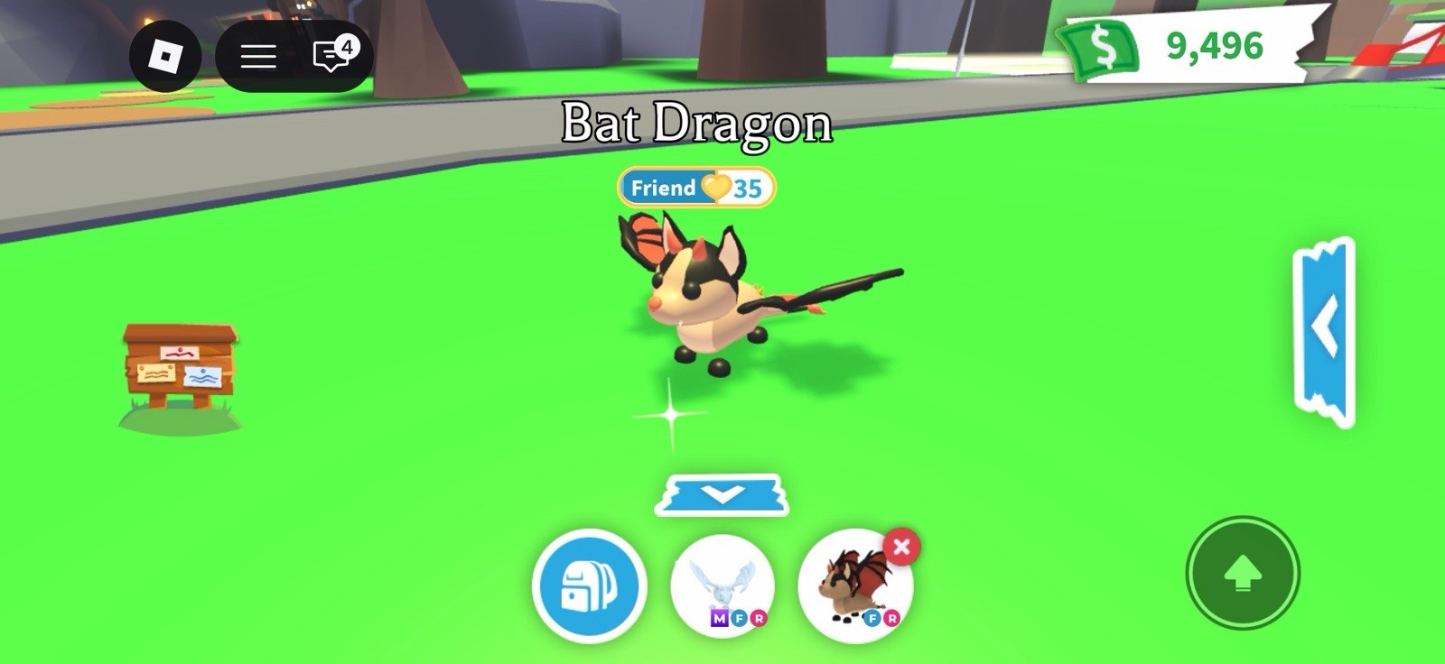 Adopt Me! Bat Dragon Legendary Fly Ride Full Grown