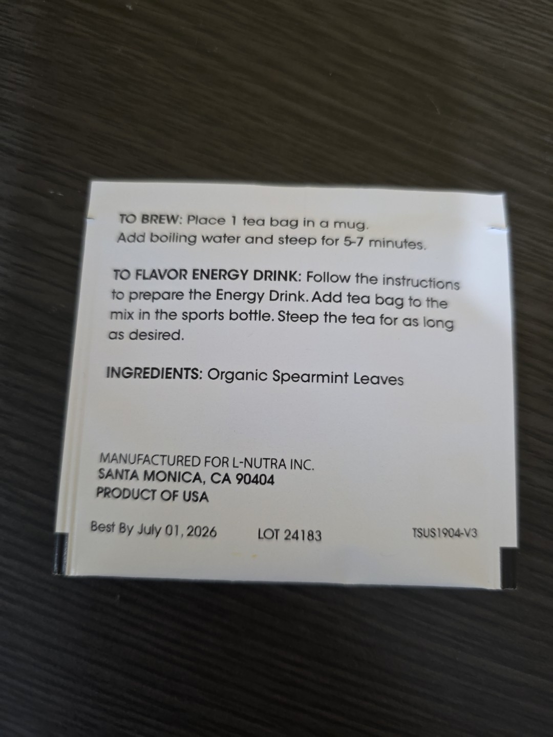 (5) ProLon Fasting Nutrition Mimicking Program Spearmint Herbal Tea Exp: 07/2026