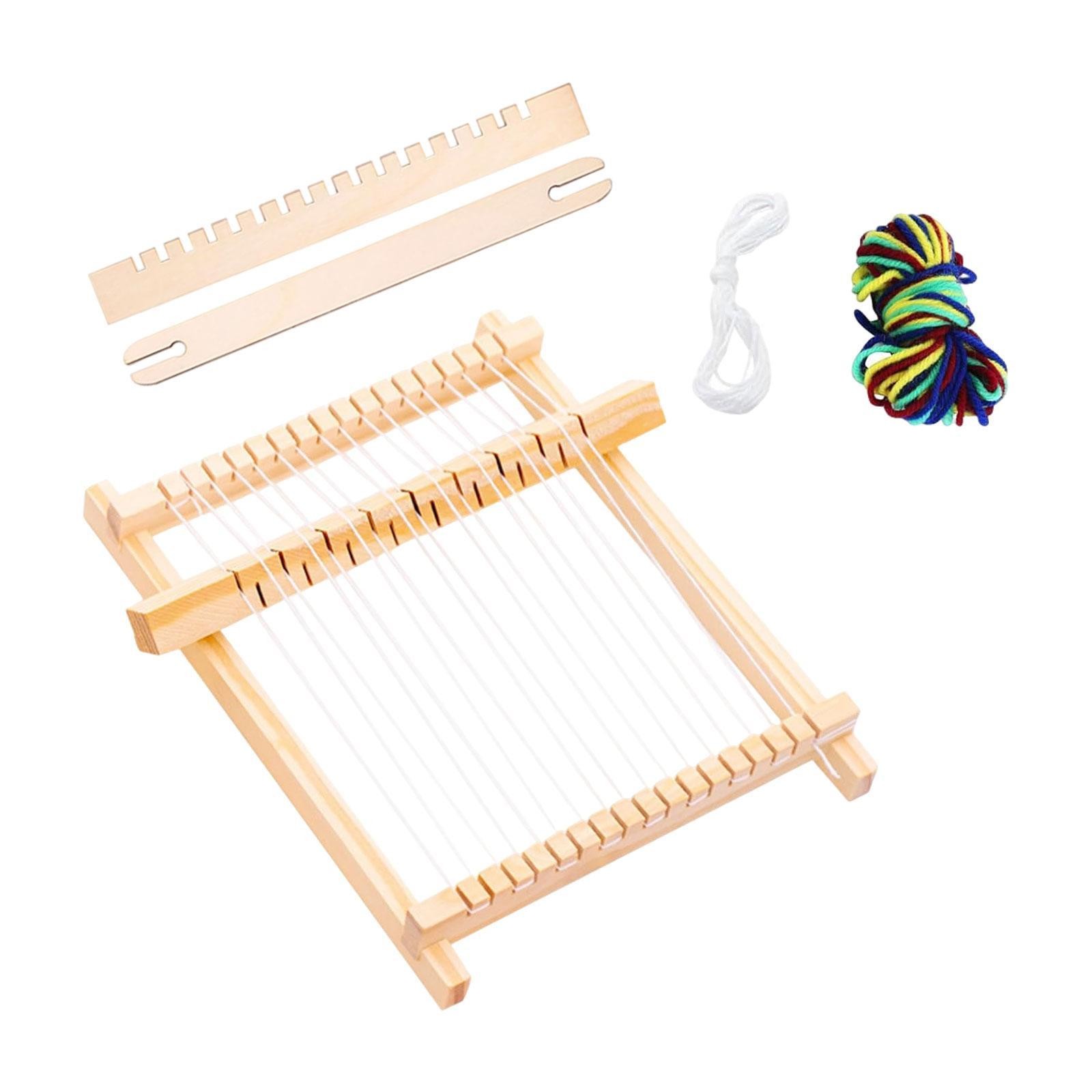 Weaving Looms Kit Tapestry Loom Handcraft with yarns Supplies 8.19inchx7.60inch