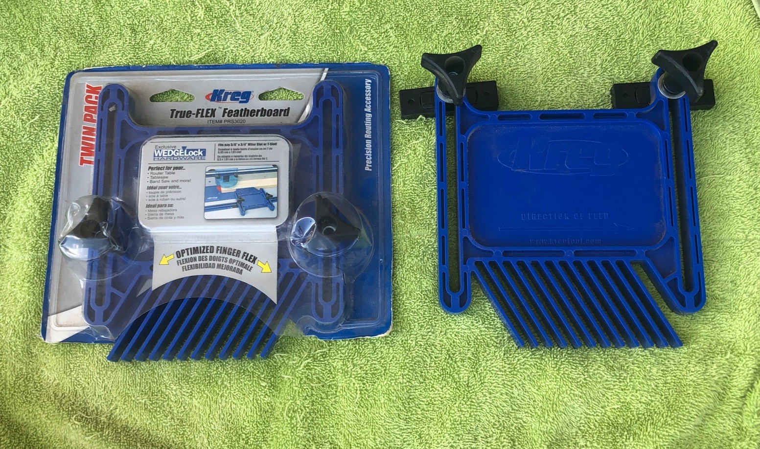 Two (2) Kreg True-Flex Featherboards