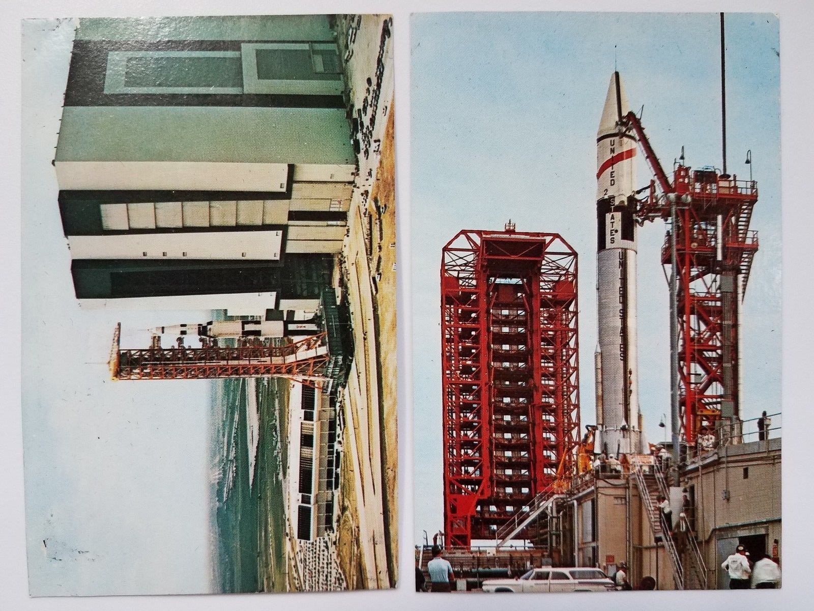 NASA Apollo Saturn & Atlas Centaur Rocket Postcards Kennedy Space Center Lof of