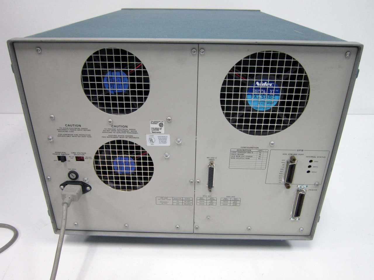 TEKTRONIX DSA601A DIGITIZING SIGNAL ANALYZER 2X 11A71 AMPLIFIER