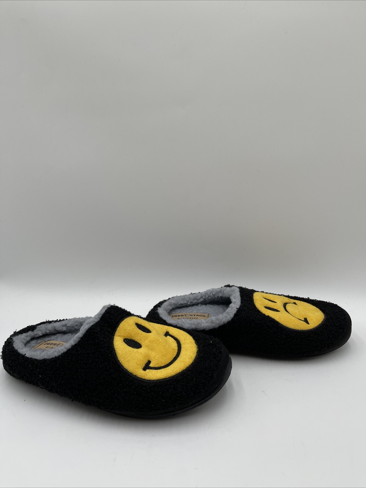 Deer Stags Men's Wink Slipper Black/Yellow Size 9M