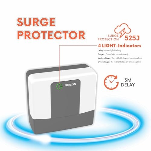 Surge Protector, Voltage Protector for Refrigerator, Air Conditioner 2 Outlet