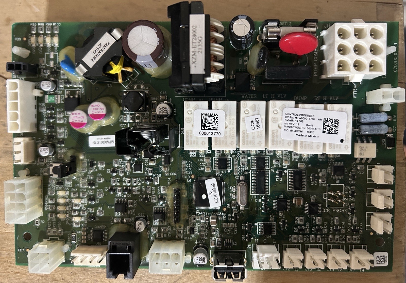 Manitowoc MTW000013770 Ice Maker Control Board Pre-owned