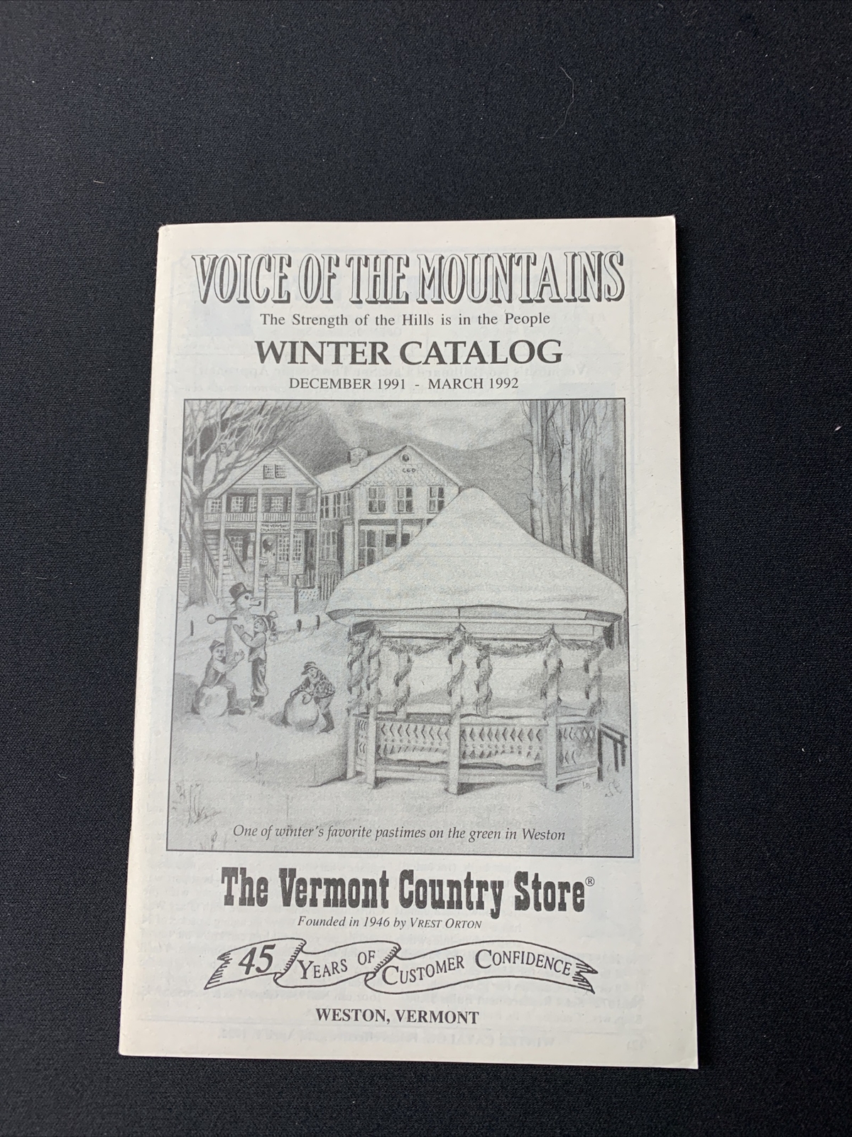 Voice Of The Mountains Winter Catalog 1992 - Vintage Fashion Clothing Catalog