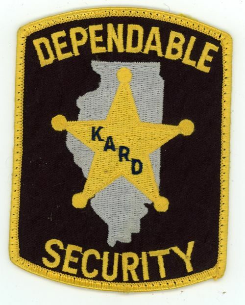 ILLINOIS IL DEPENDABLE SECURITY NICE PATCH SHERIFF POLICE