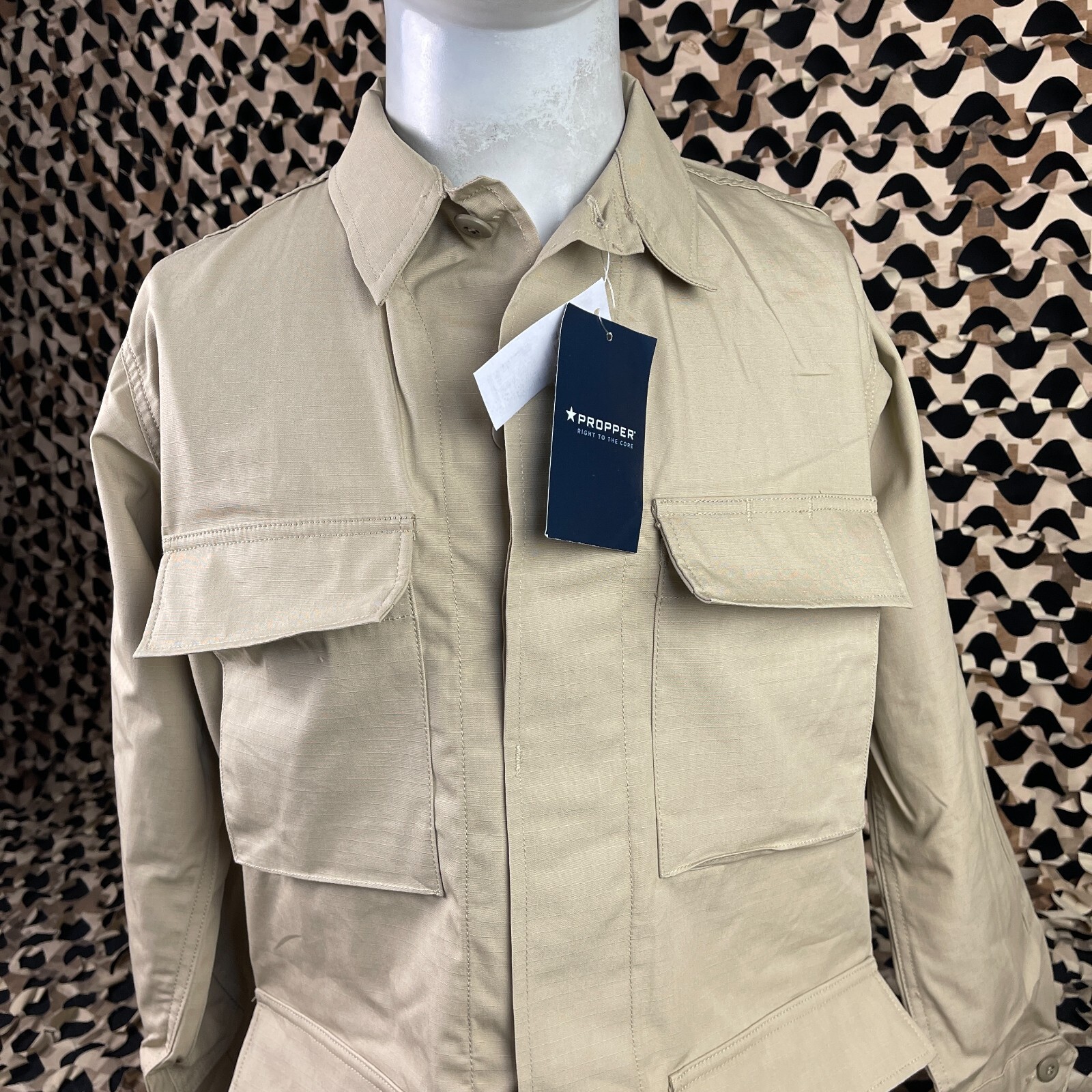 NEW BDU Propper Jacket - Tan - X-Small Regular