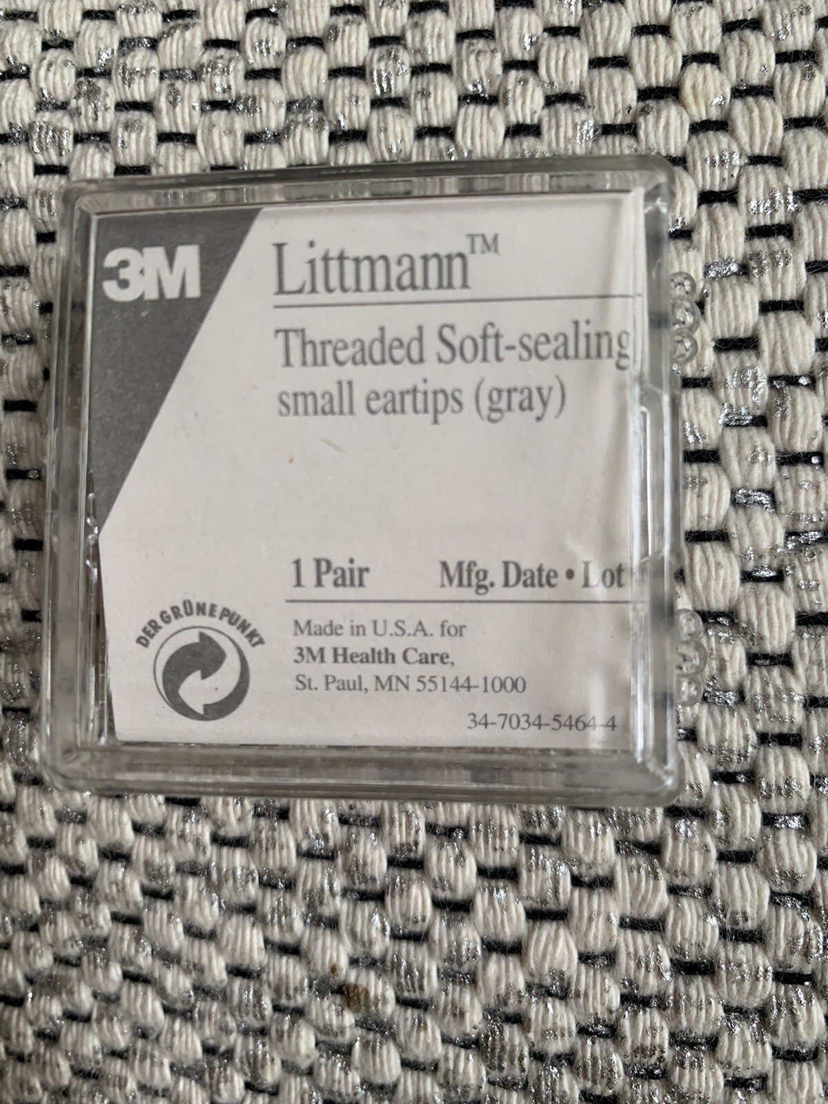 Littmann Soft Sealing Eartips Snap-Tight Gray SMALL (Pair)