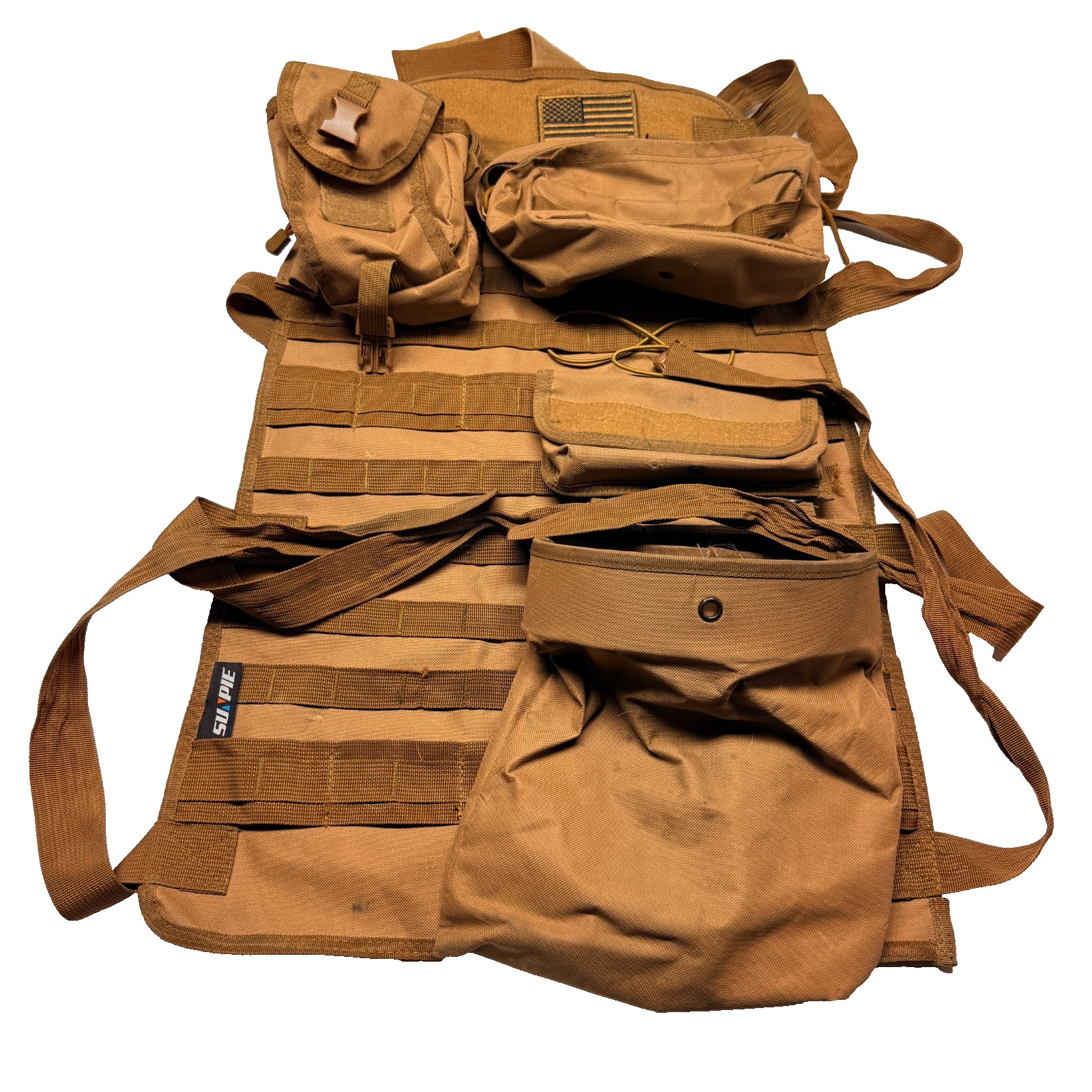 SUNPIE Upgrade Larger Seat Protector Tactical Seat Tan