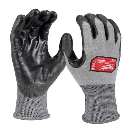 Milwaukee Tool 48-73-8742B Cut-Resistant Coated Gloves,  Cut Level A4 , Dipped