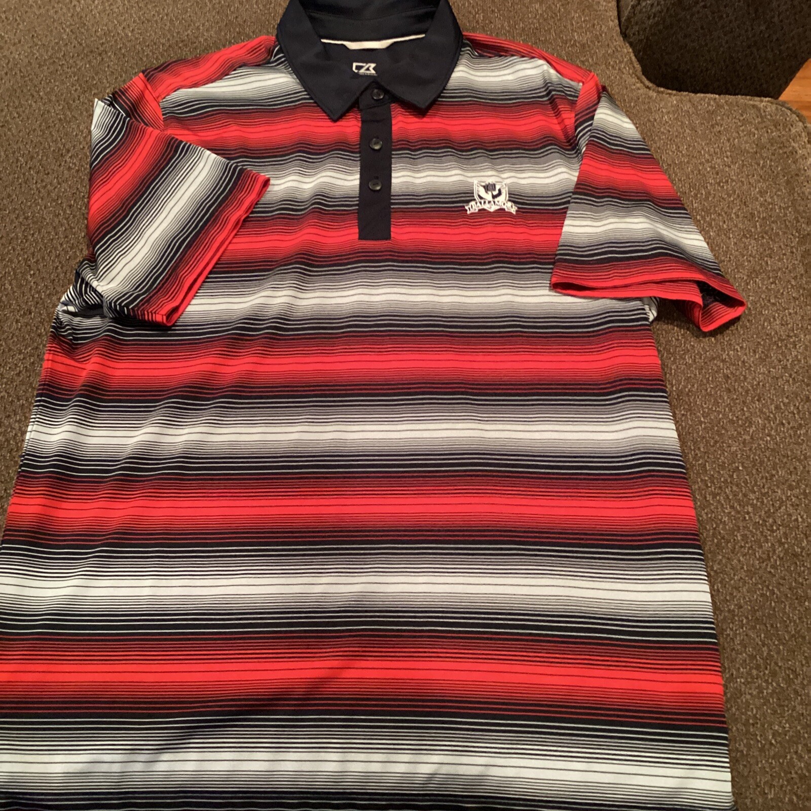Ballamor golf club Cutter & Buck golf shirt mens L Excellent condition