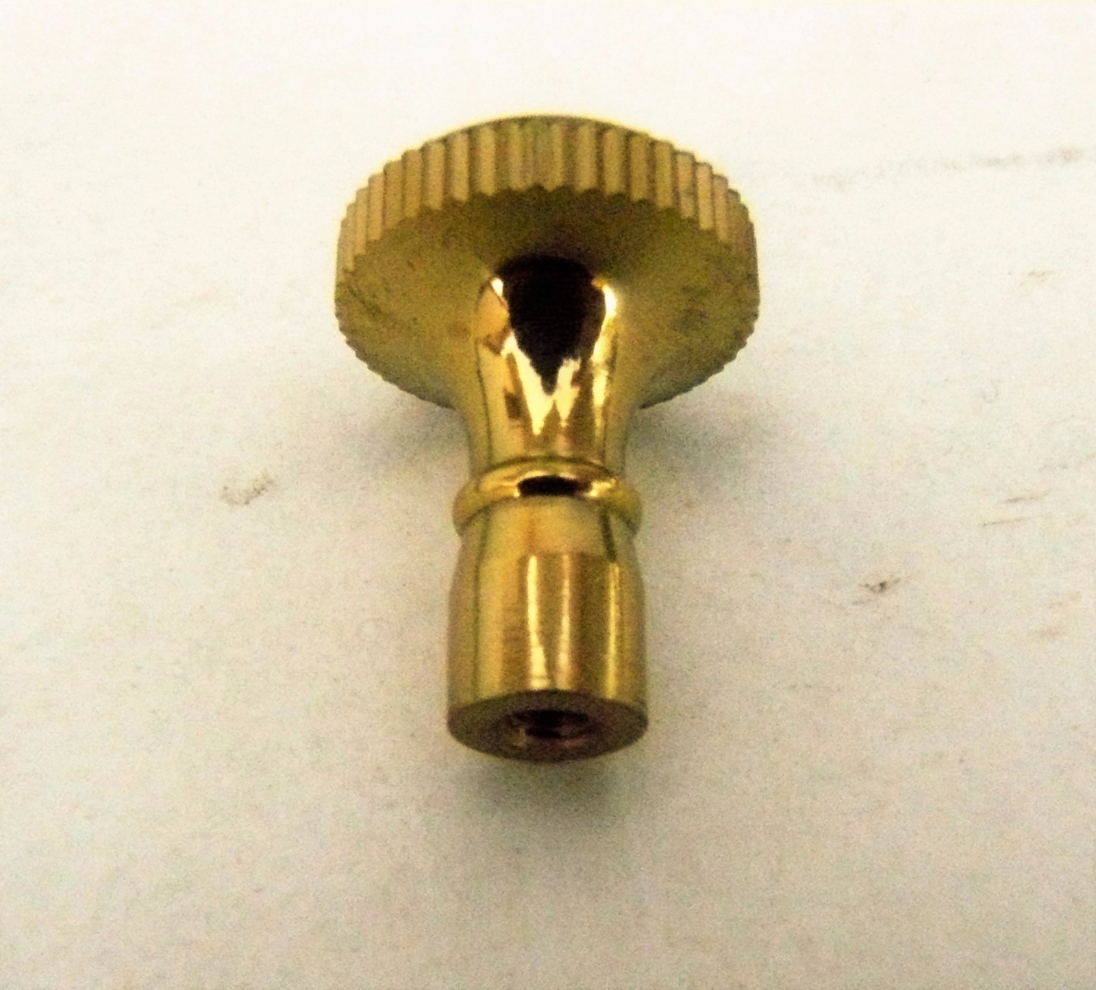 Socket Knob Turn Key Solid Brass 3/4" long Knurled Electrical Lamp Parts (KS1)