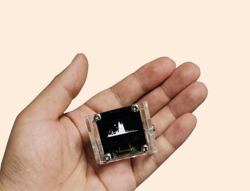 0.96 Inch OLED Music Spectrum Display Analyzer Audio Level Indicator with Case
