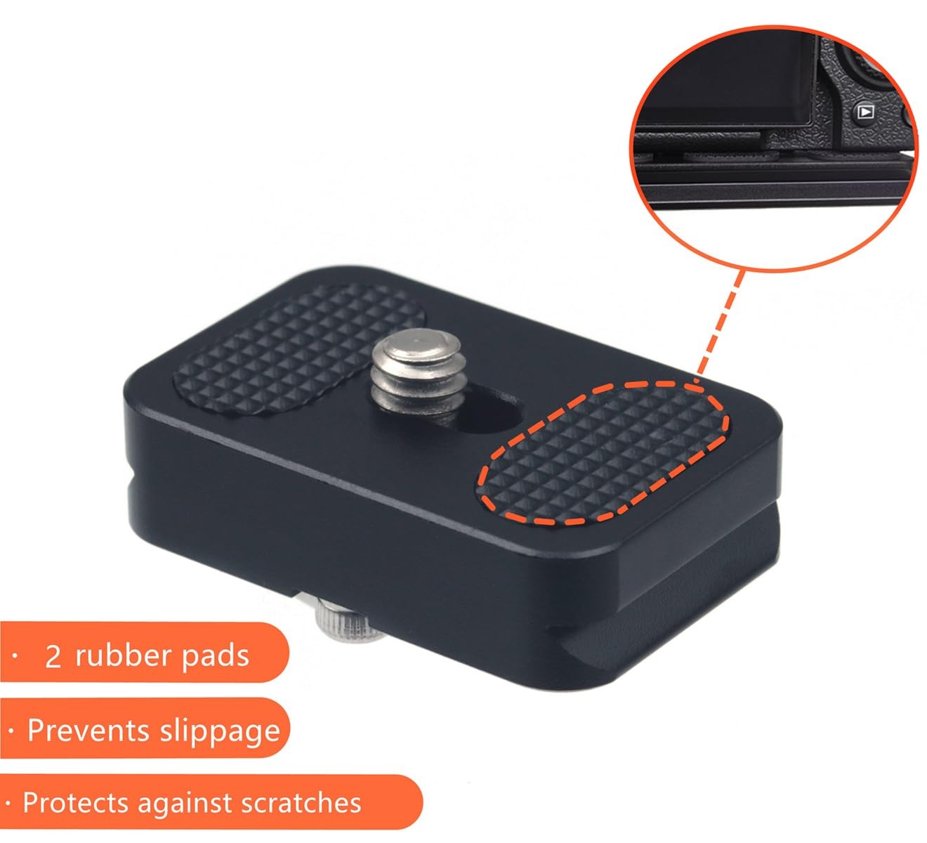 PU25 25mm Universal Quick Release QR Plate Mini Compact Camera Mount Tripod