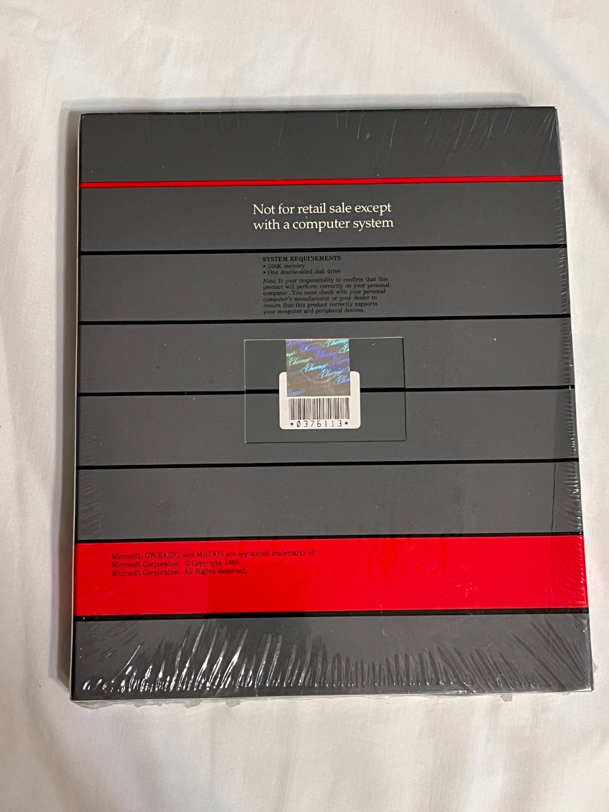 Phoenix Microsoft MS-DOS Operating System Version 4.01 w/GW Basic (SEALED)
