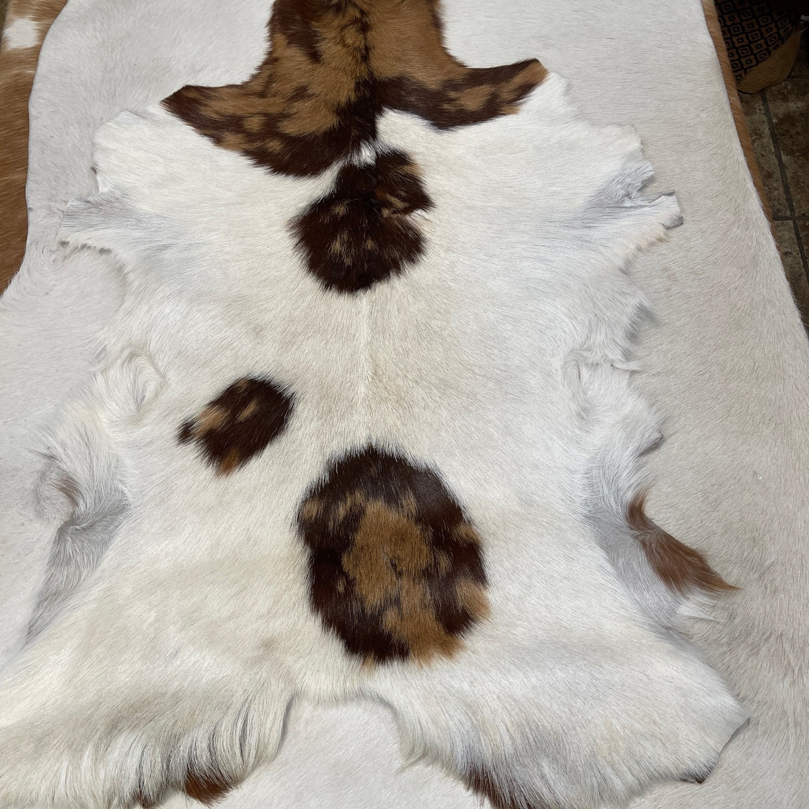 Avetco Real Goatskin Rug Exotic Tone #21 - Size 34-36" x 20-22"