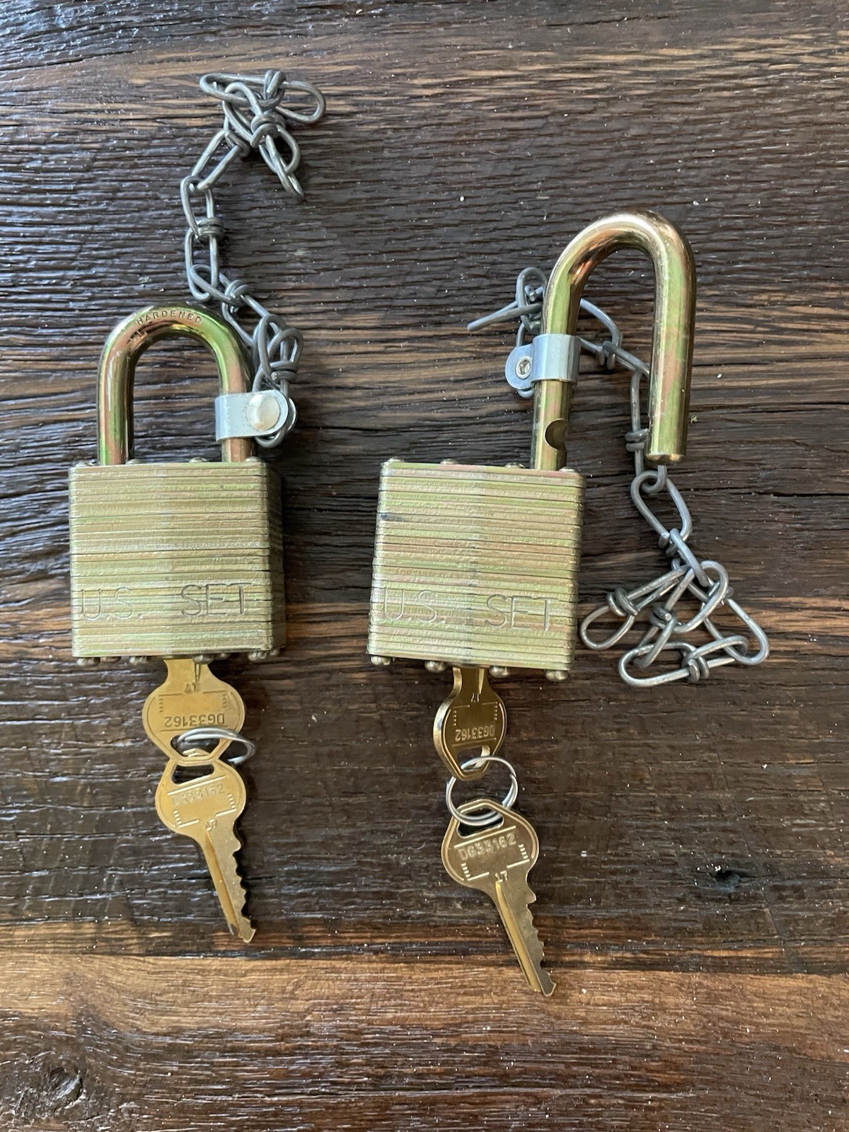 Two Master Padlocks NOS Keyed Alike