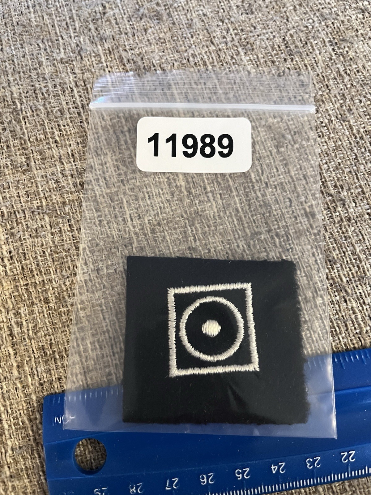 Vintage USN US Navy Rifle Sharpshooter Symbol Patch Black Symbol INV11989