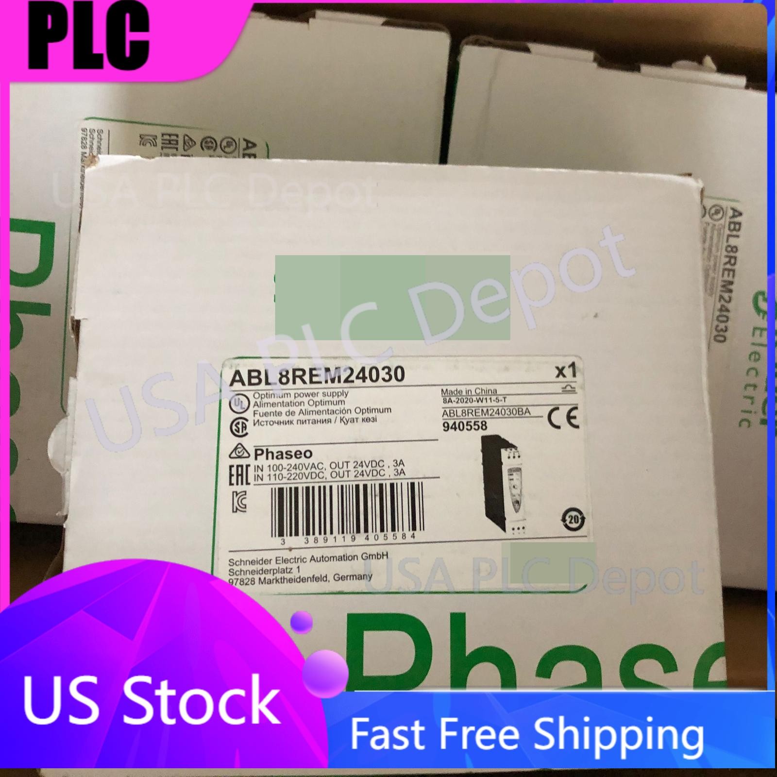1PC New snd ABL8REM24030 24V 3A ABL8 REM24030 Free shipping