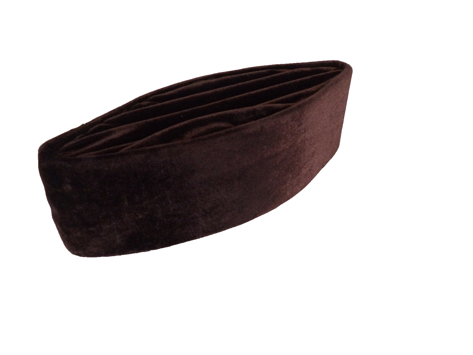 Executive Brown Handmade African/ Middle Eastern Velvet Hat. One Size.