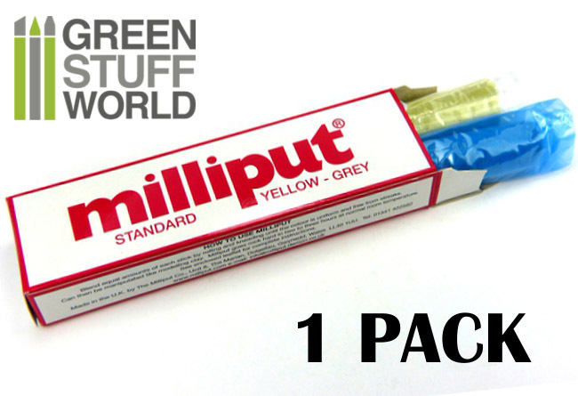 Milliput Yellow Grey (Standard) Milliput Epoxy Putty 4oz (113.4 g)