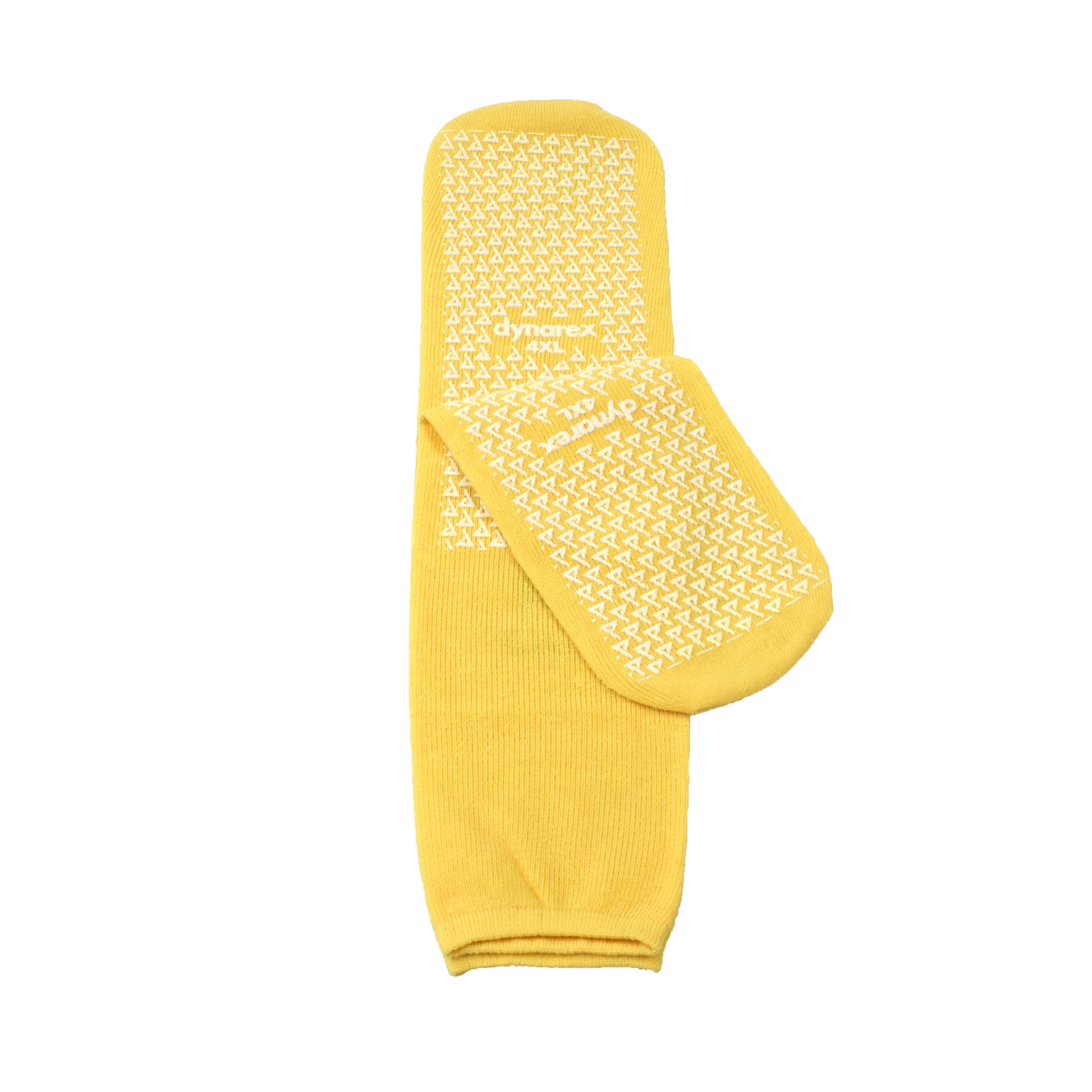2 Pairs of 4XL, Yellow Double Sided Anti-Slipper Socks, Non Skid Hospital 2197 &