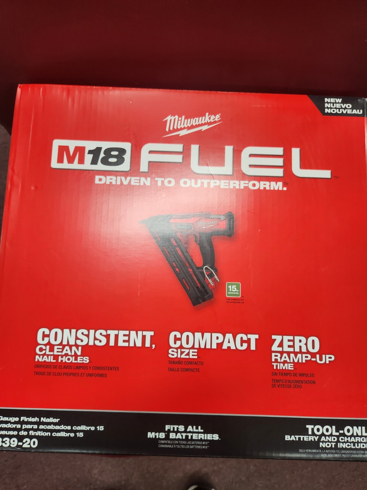 milwaukee m18 tools fuel 2839-20  Finish Nailer