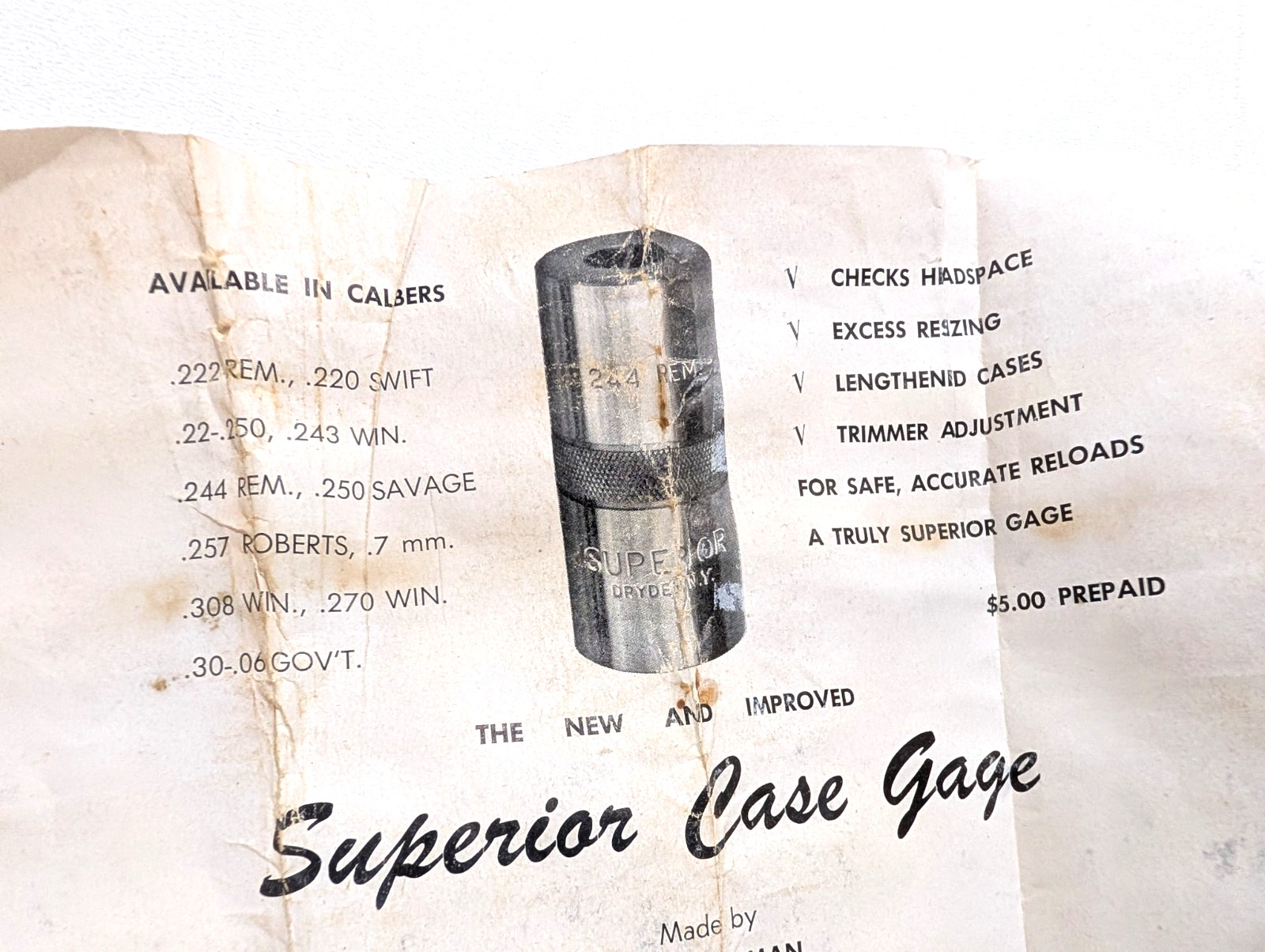 Superior .22-250 Case Gage by Ross Sherman