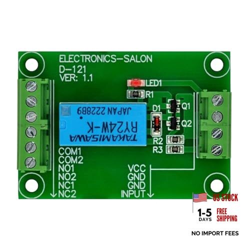 ELECTRONICS-SALON DPDT Signal Relay Module, 24Vdc, RY24W-K Relay. Has DC 24V