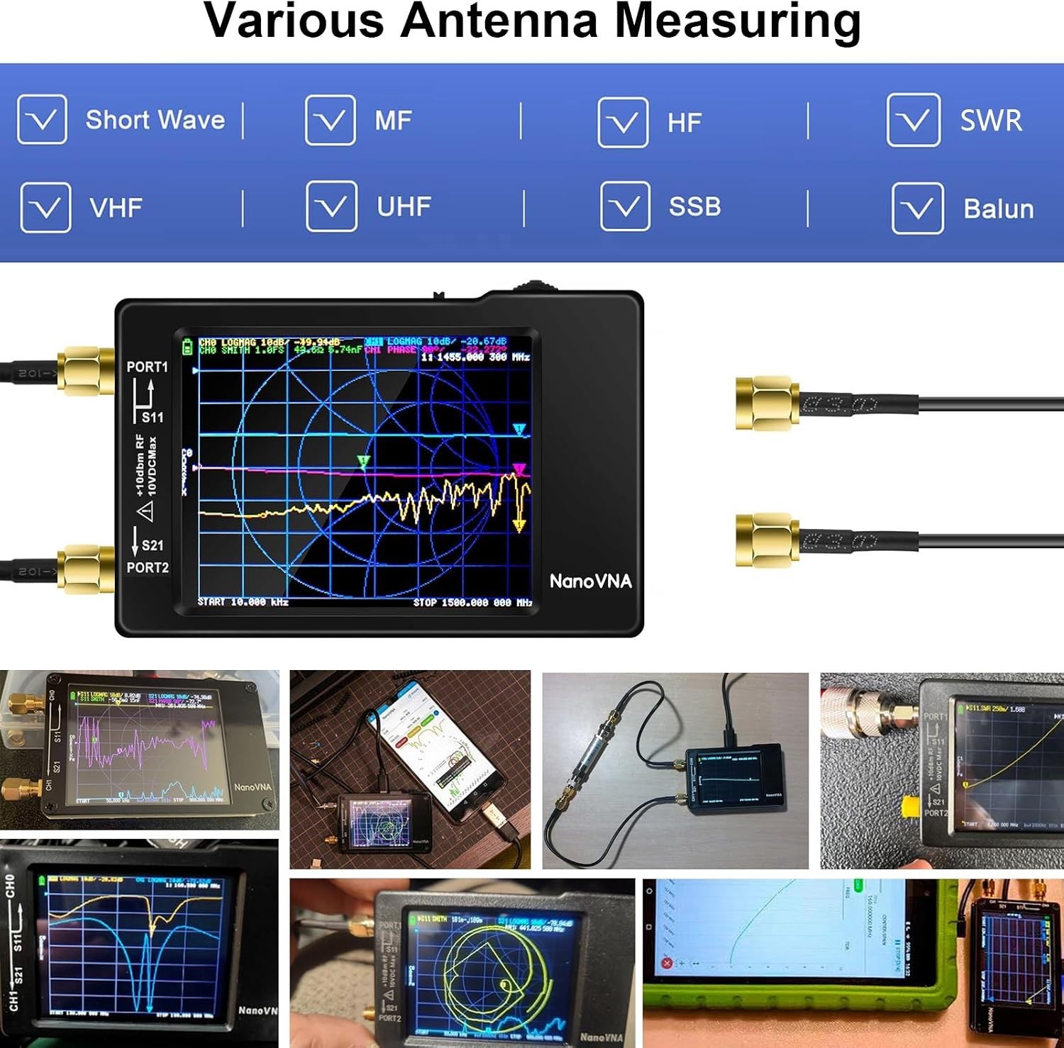 Upgraded V3.7 Antenna Analyzer - 1.5GHz