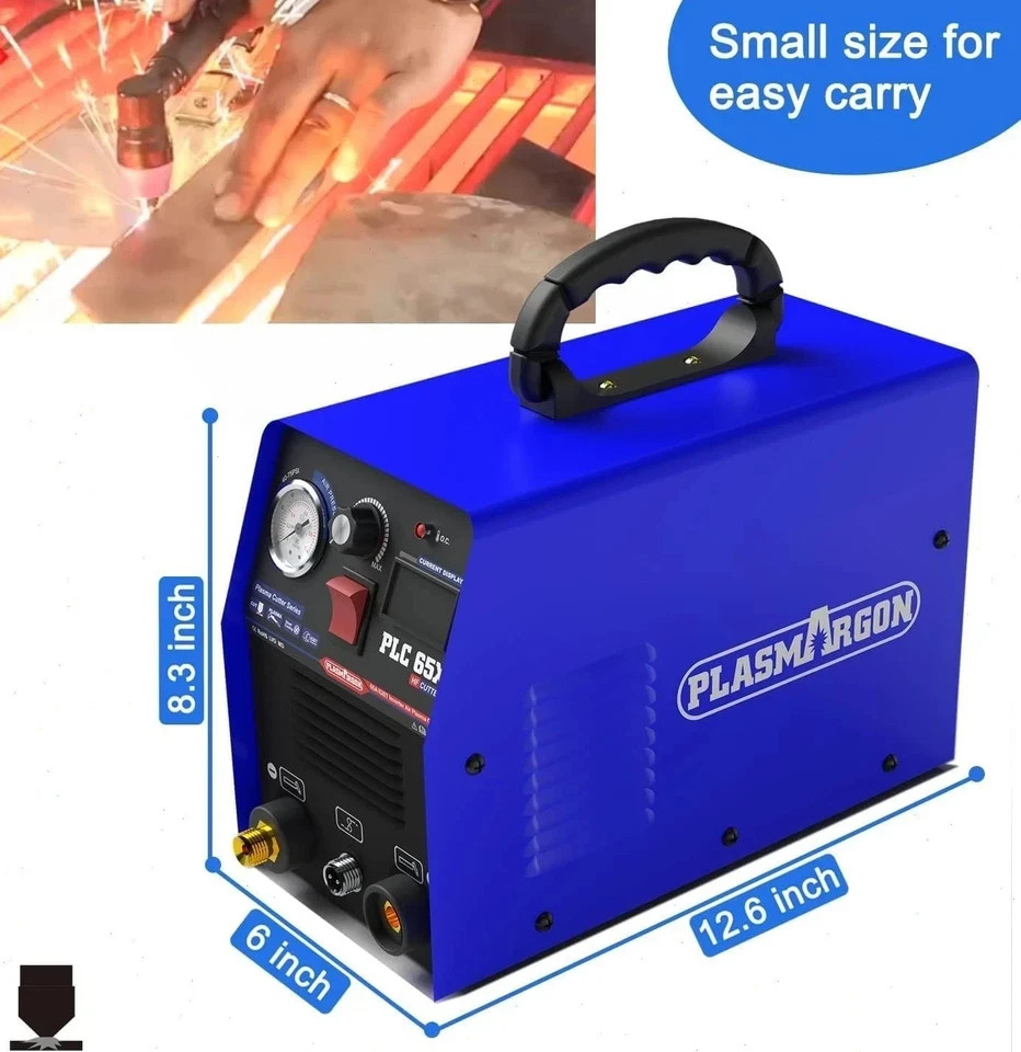 PLC65X 110V/220V 65A Plasma Cutter Machine Pilot Arc IGBT Inverter LED Display