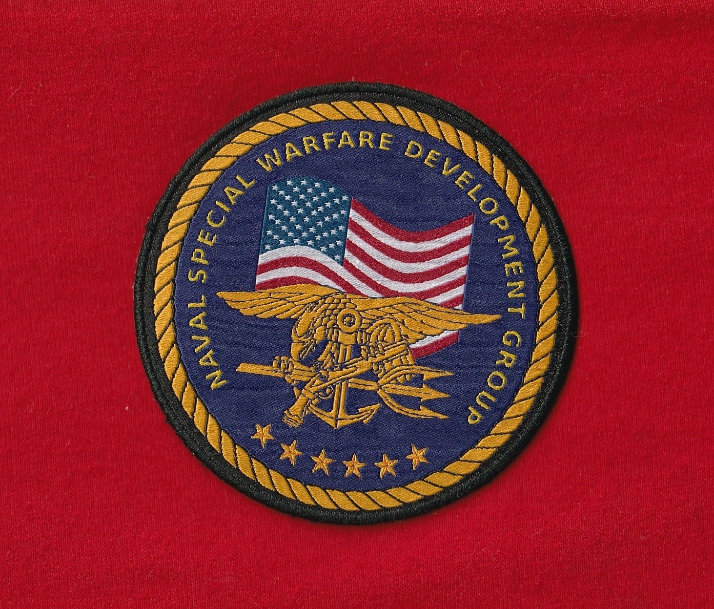 Vintage SEAL TEAM 6 Iron-on Patch Naval Special Warfare Command US Navy NSWC NOS