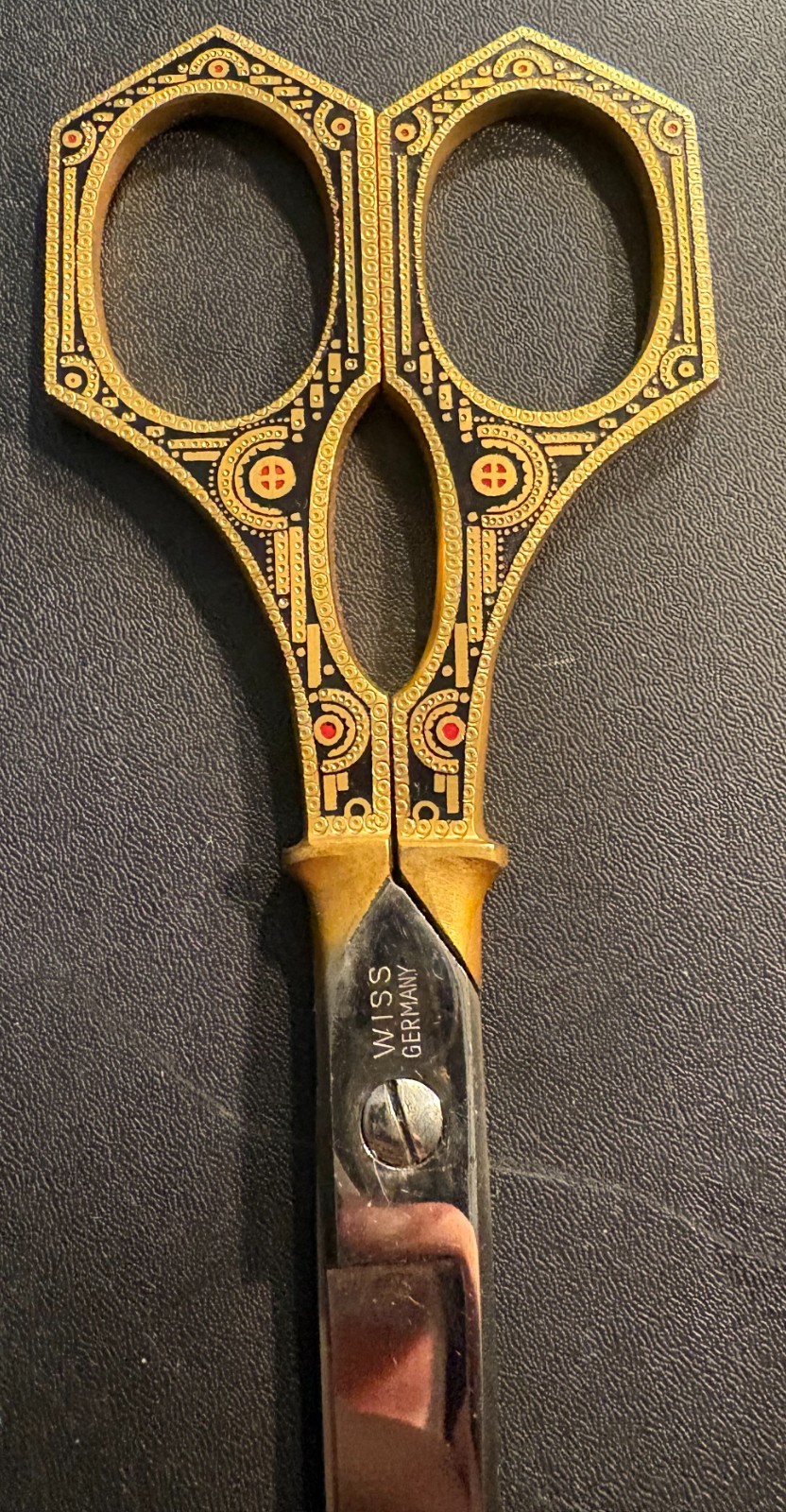 1955 WISS Germany Ornate Scissors 8.25"