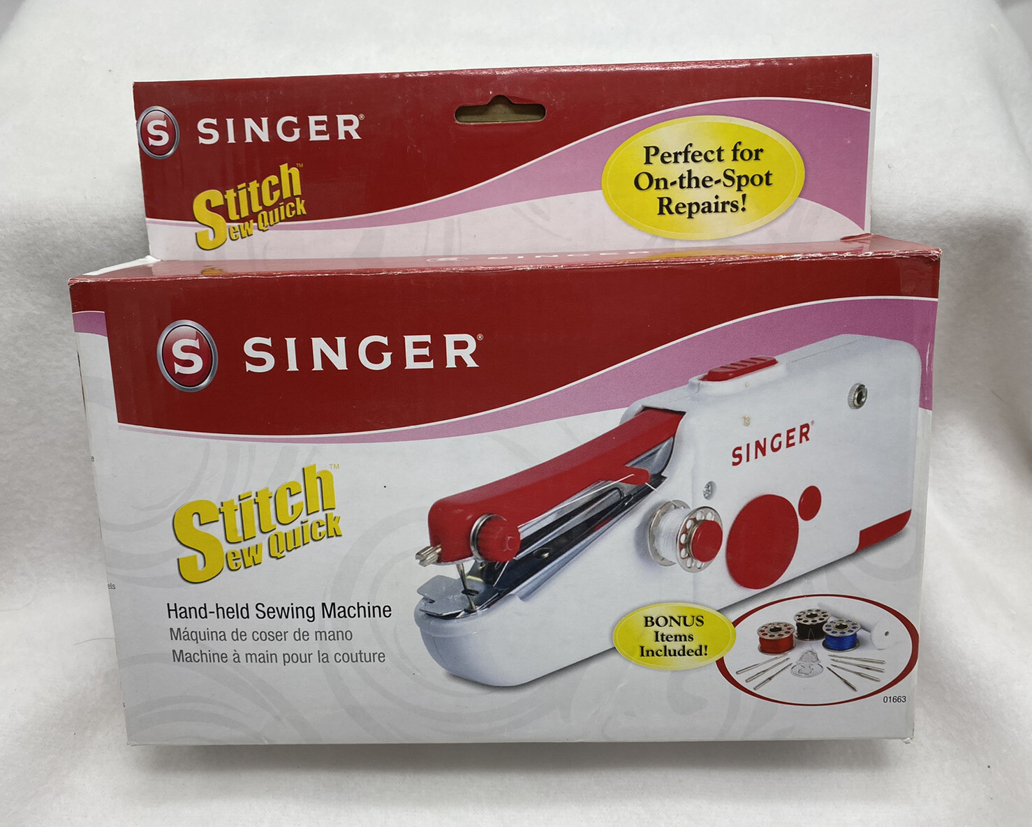 SINGER Stitch Sew Quick Handheld Cordless Mending Machine - New Open Box