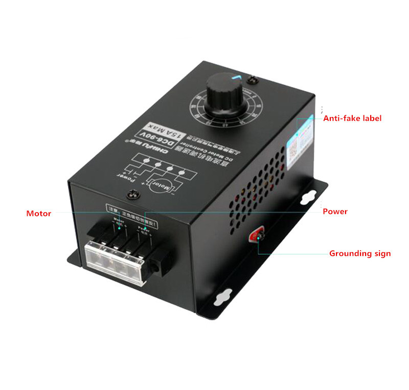 15A For 6-90V Motor DC motor speed controller Universal reversible PWM module