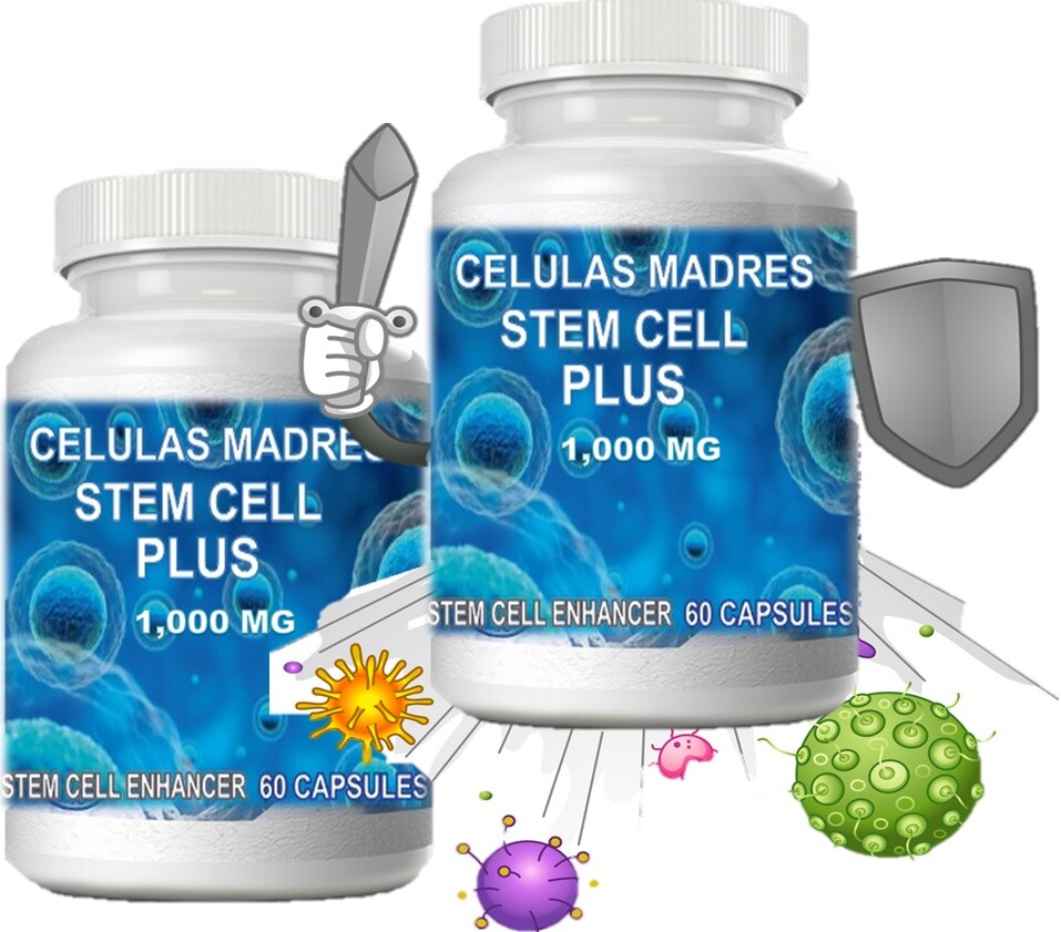 MADRE CELL- 1000 MG- STEM CELL 120 CAPSULES VITAL PLUS CELULAS MADRES