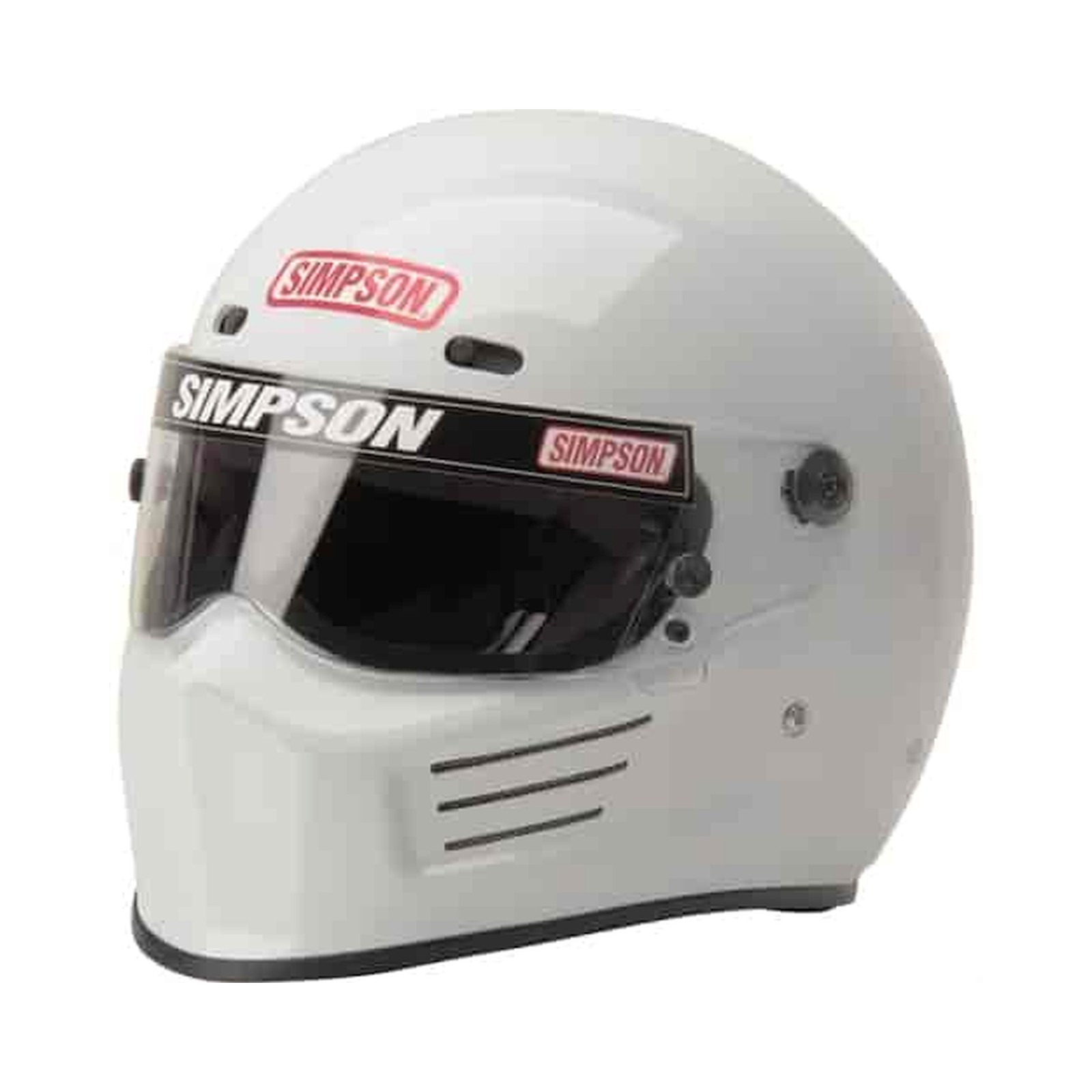 Simpson Racing 7210051 SA2020 Super Bandit Racing Helmet Adult XXL White