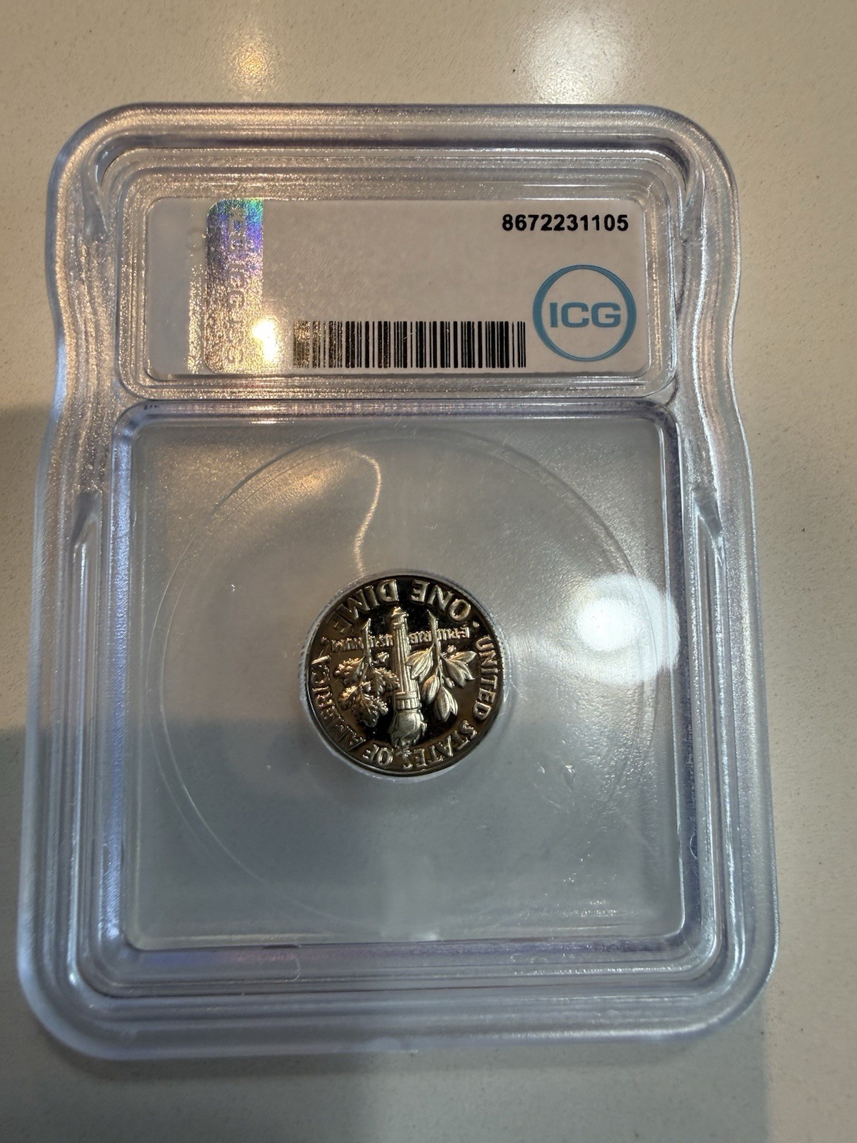 1985-S ICG PR70DCAM Roosevelt Dime
