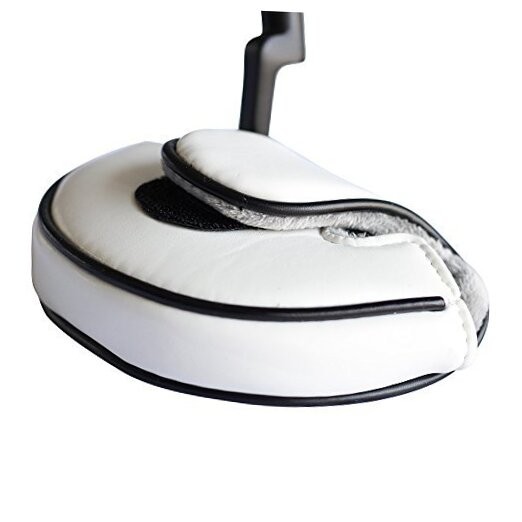 PGC Small Size White Leather Style Mallet Putter Headcover Pu Material