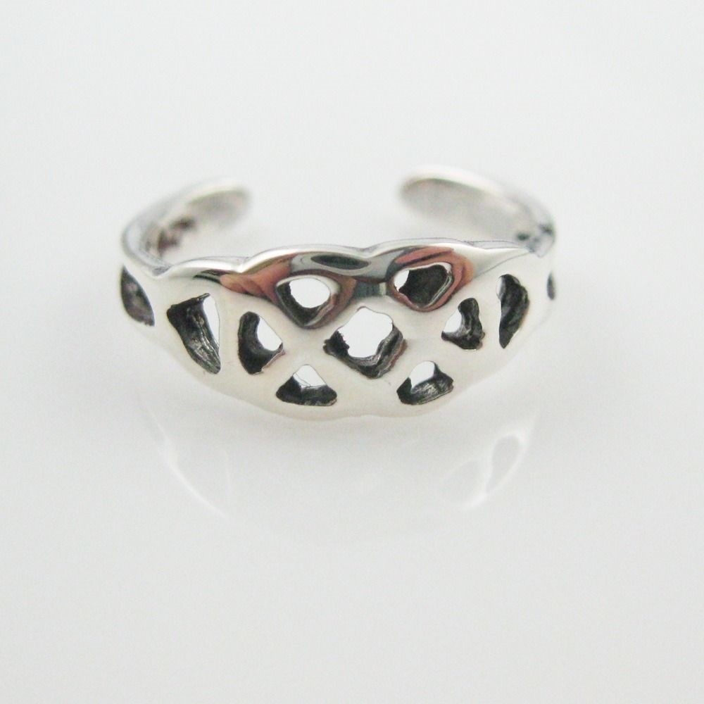 925 Sterling Silver Toe Ring - Simple Silver Toe Ring -Adjustable Toe Ring