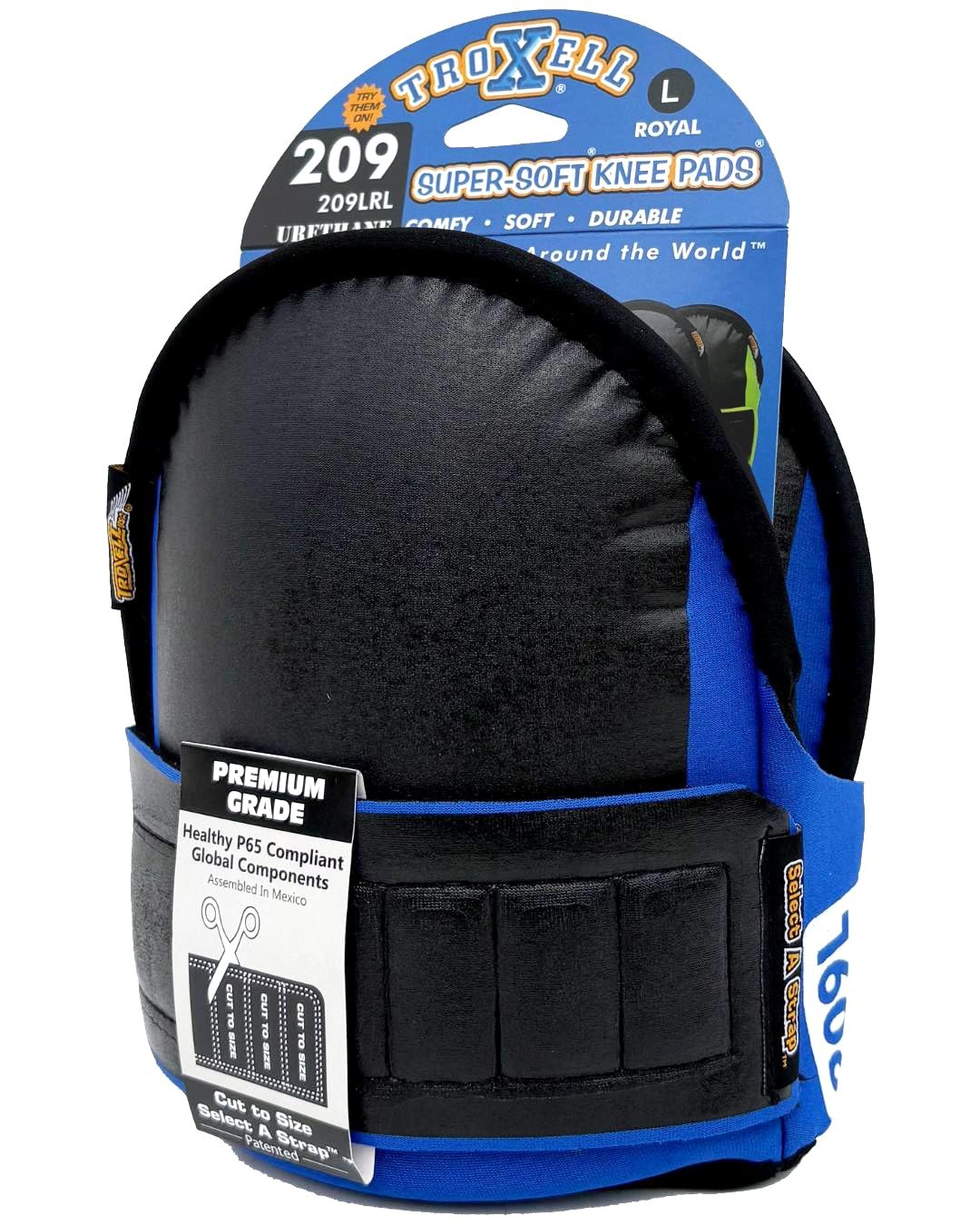 - SuperSoft Royal Blue Kneepads (Large Size/Bagged in Pairs)