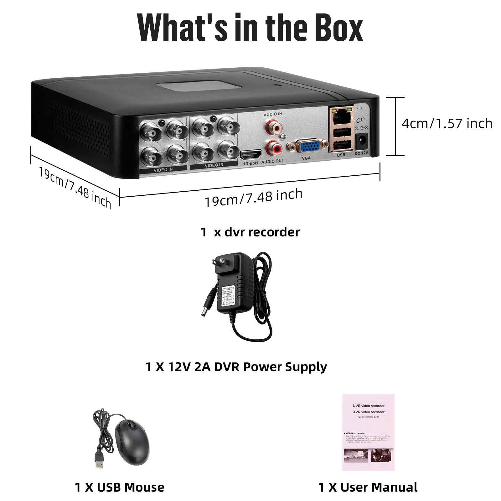 KERUI 5MP Lite 8CH DVR 5in1 Video Recorder DVR for Smart Security Camera System