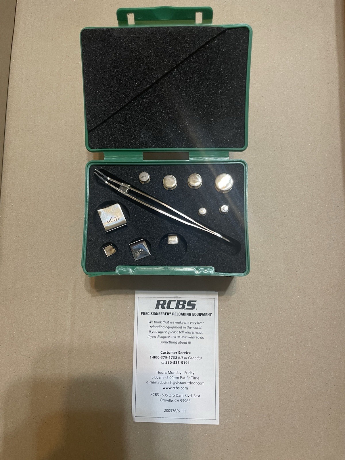 RCBS Deluxe Scale Weight Set P/N 98993
