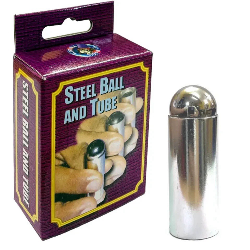 Steel Ball and Tube Classic Magic Trick Close Up Magic