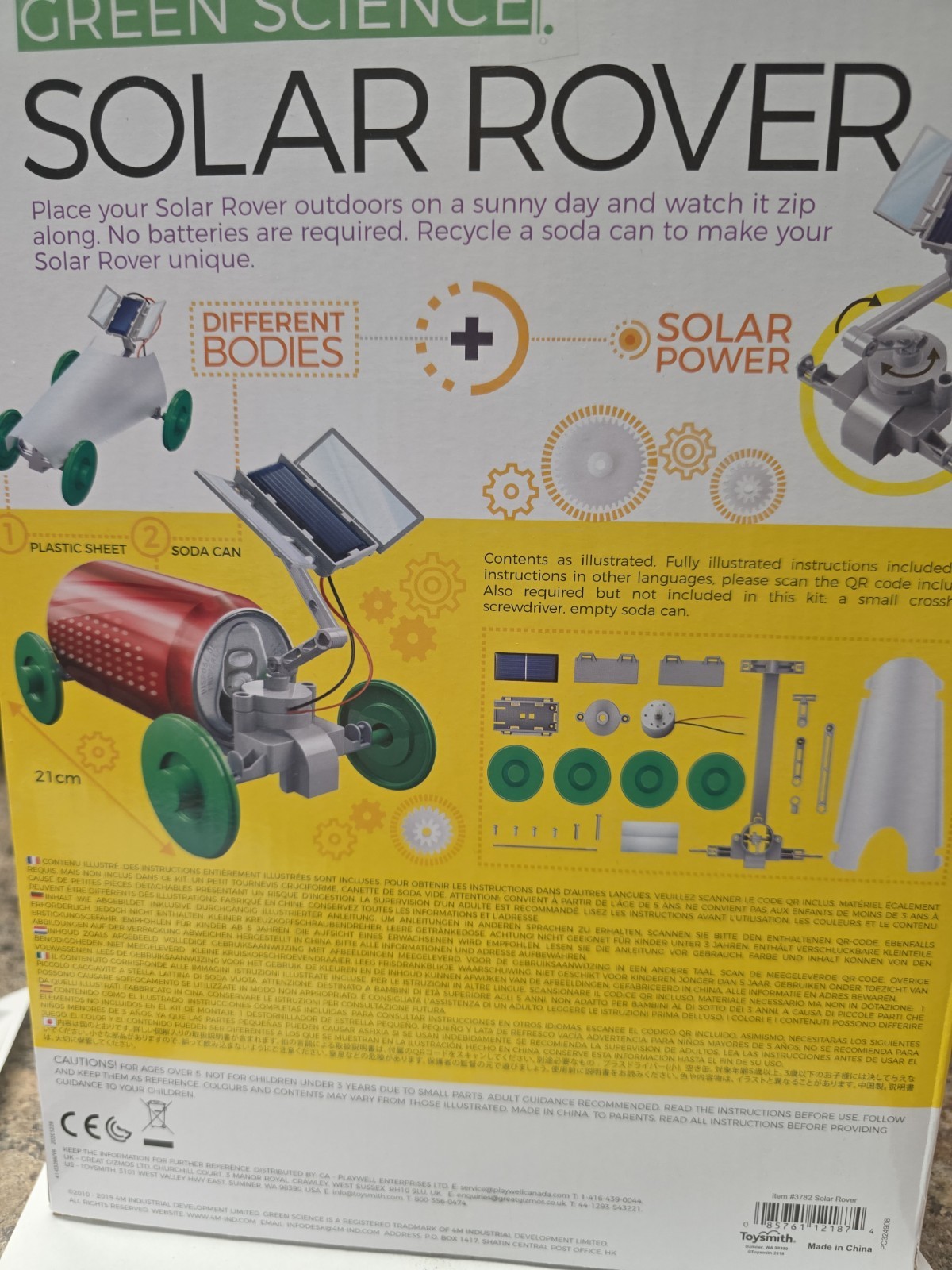 4M Green Science Solar Rover Solar Powered Kit Ages 5+